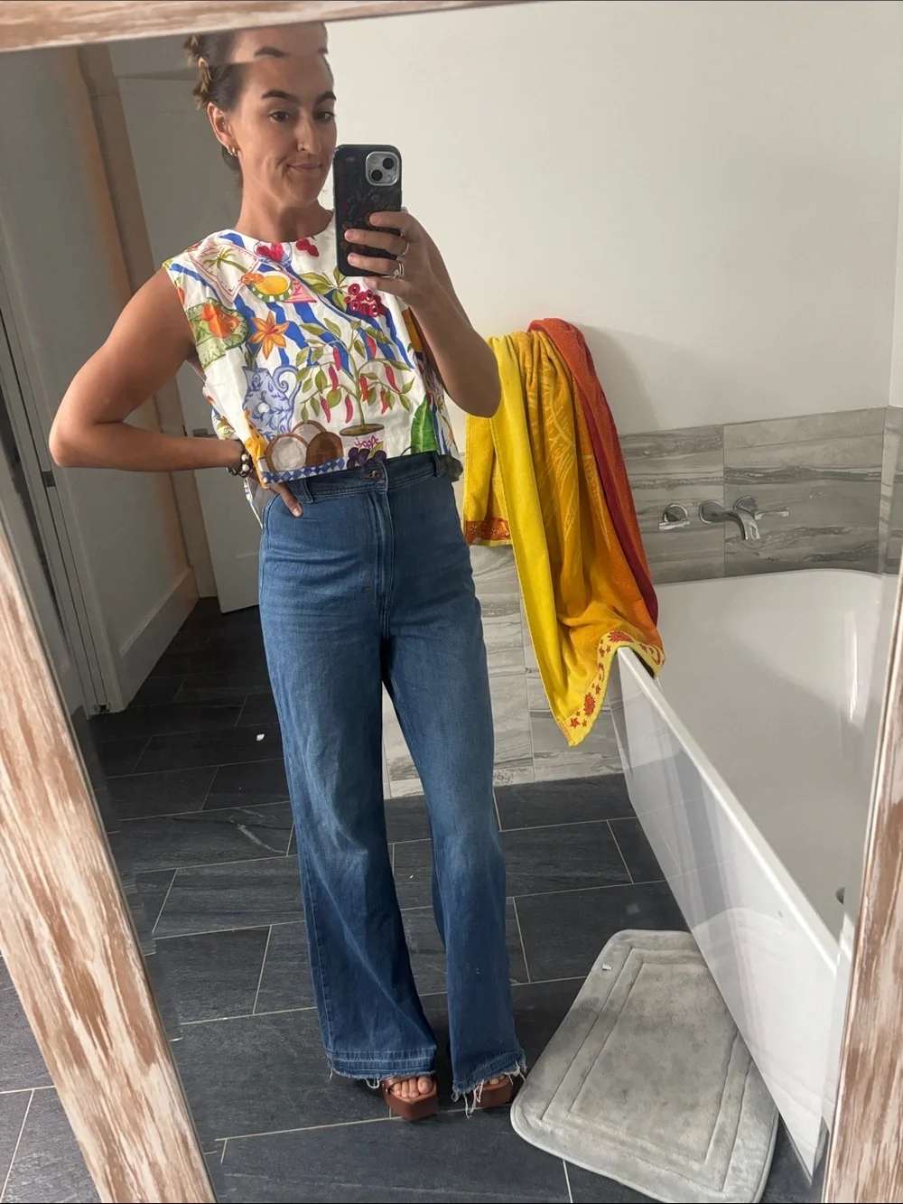 We the free, SUPER high-rise wide leg flare jeans